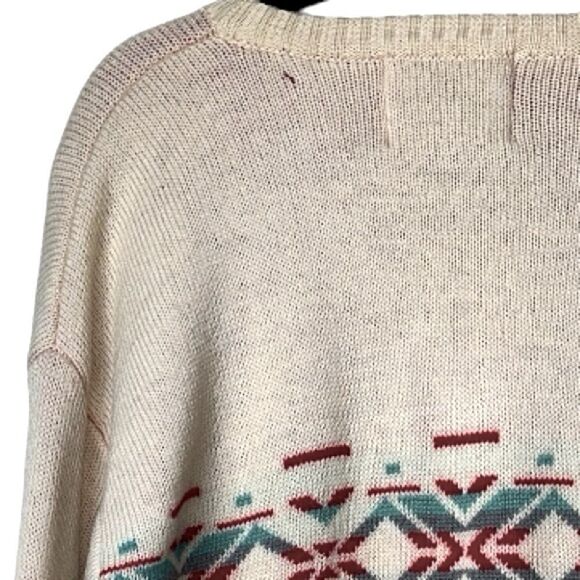 Sun Valley Sweater Men’s Size L Wool Pullover Vintage - Picture 4 of 6